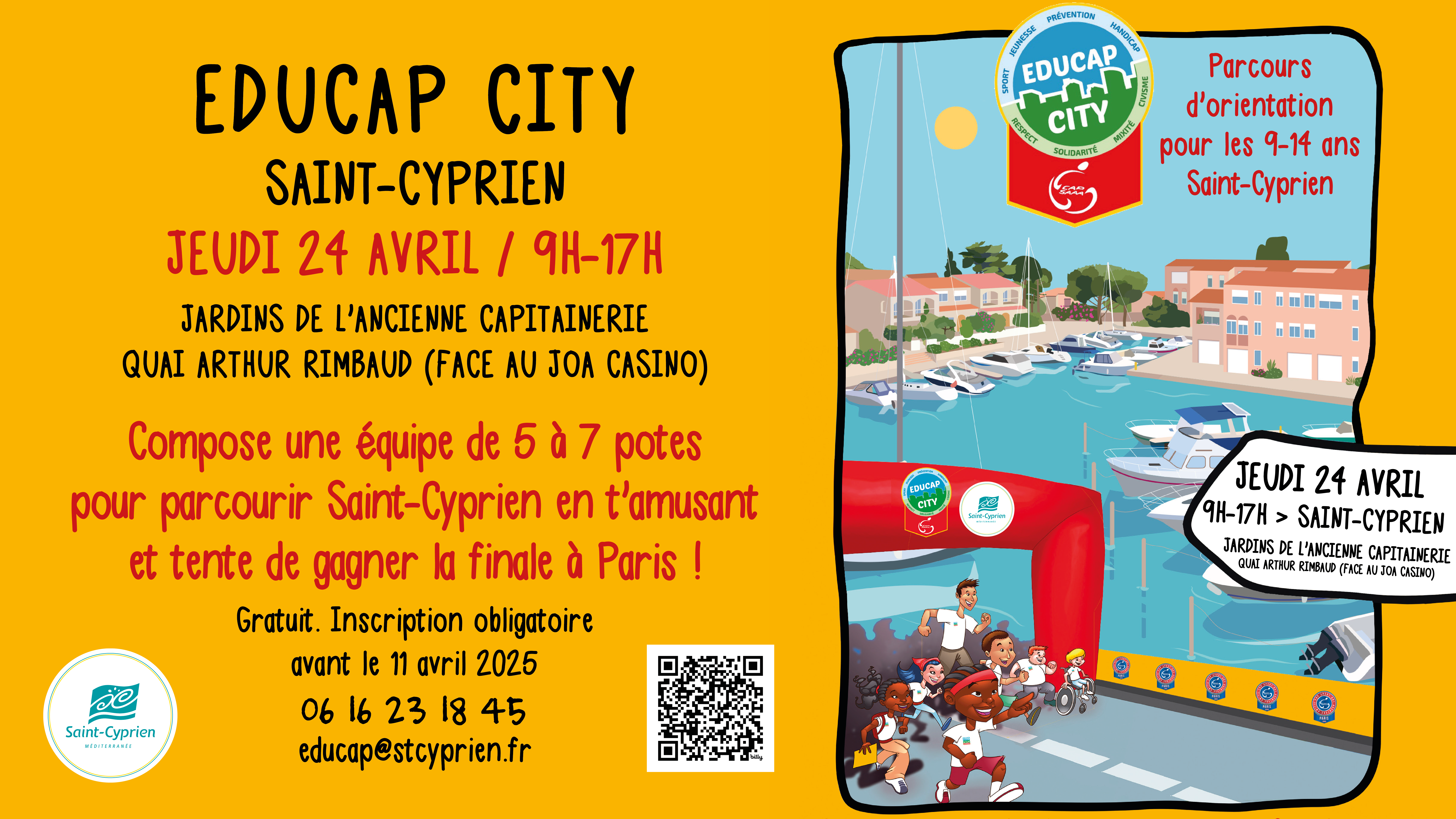 Educap city, parcours à Saint-Cyprien le 24 avril 2025