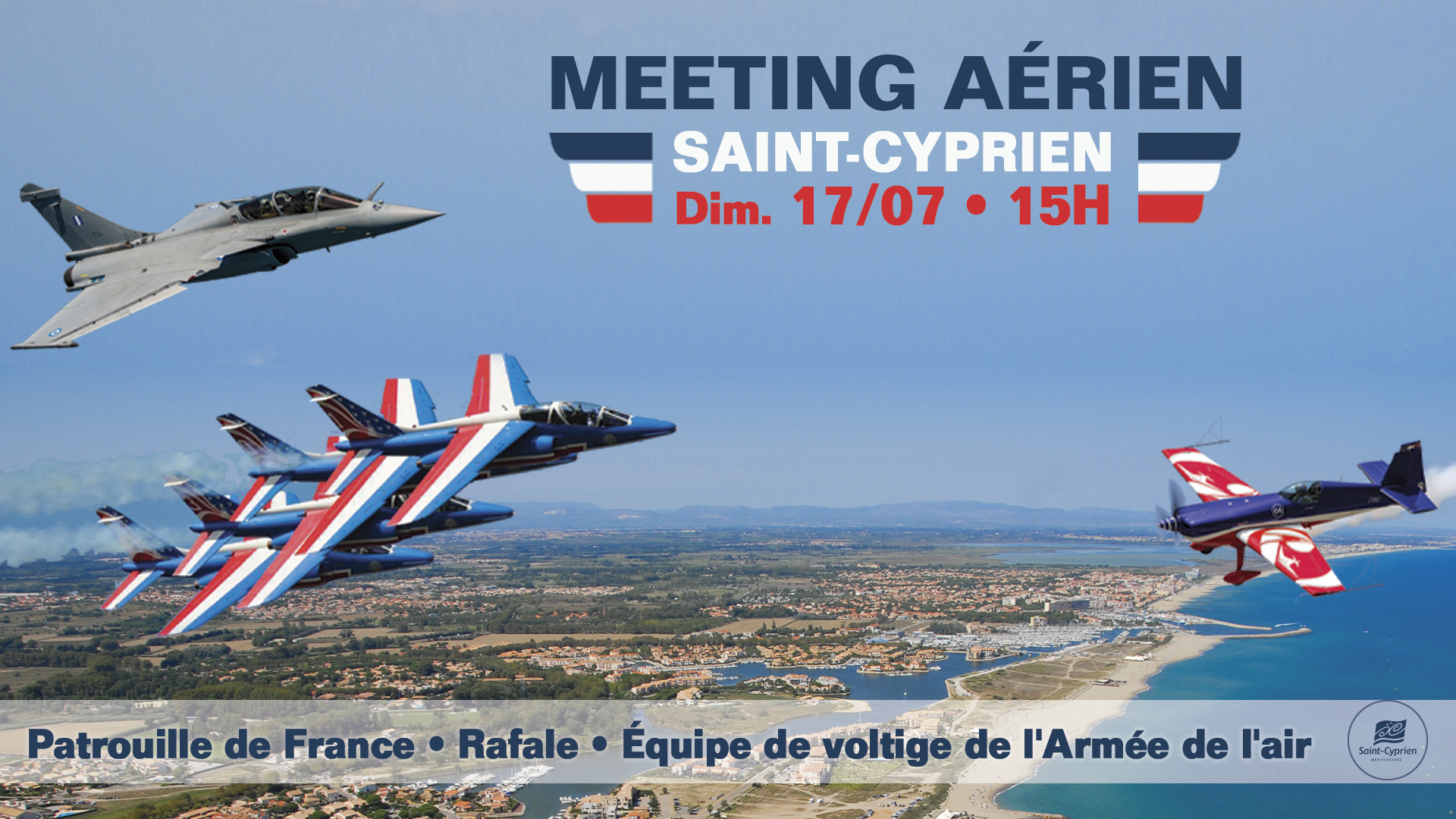 Meeting aérien avec la patrouille de France le 17 juillet