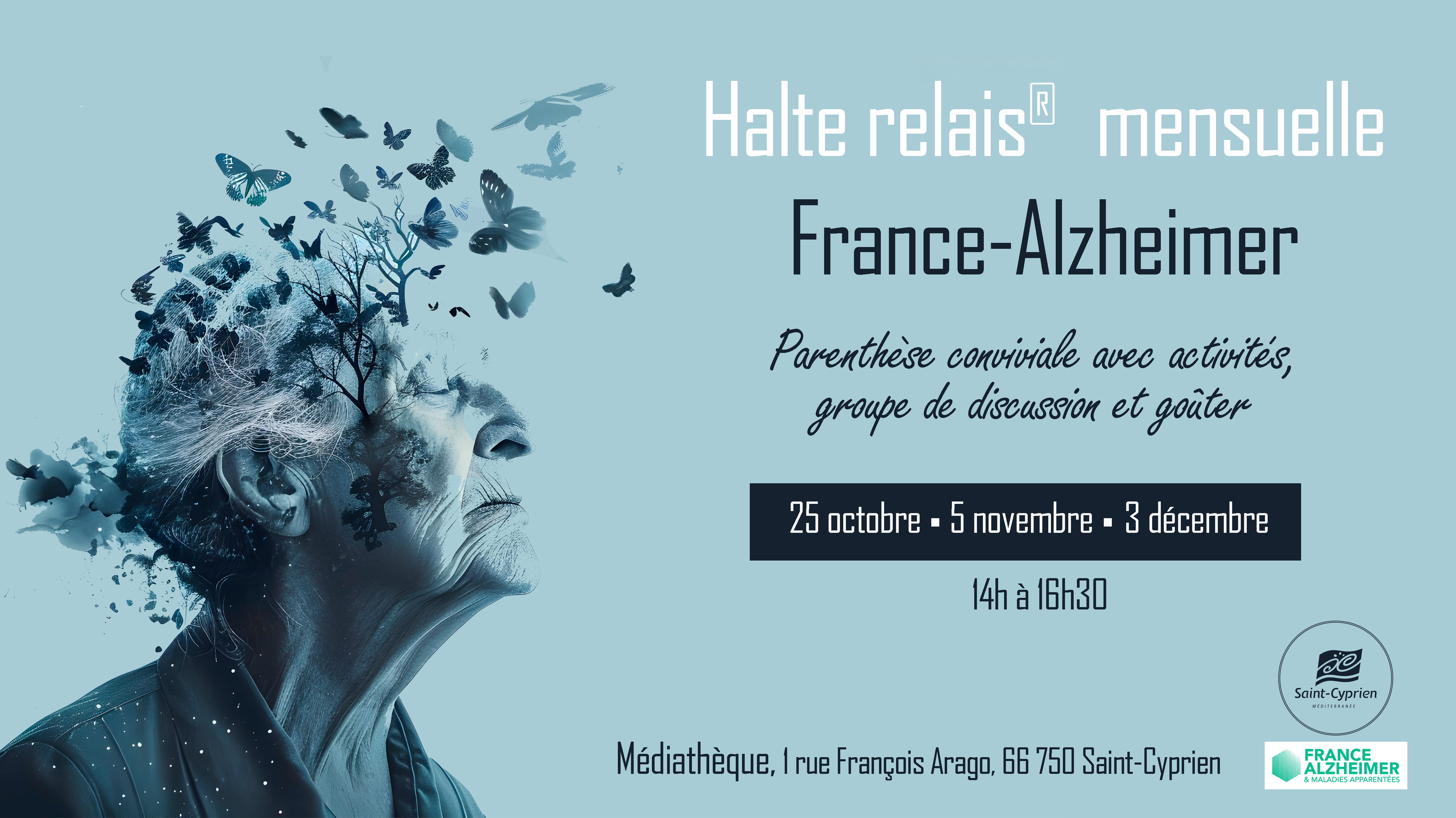 Des haltes-relais Alzheimer à Saint-Cyprien désormais tous les mois.