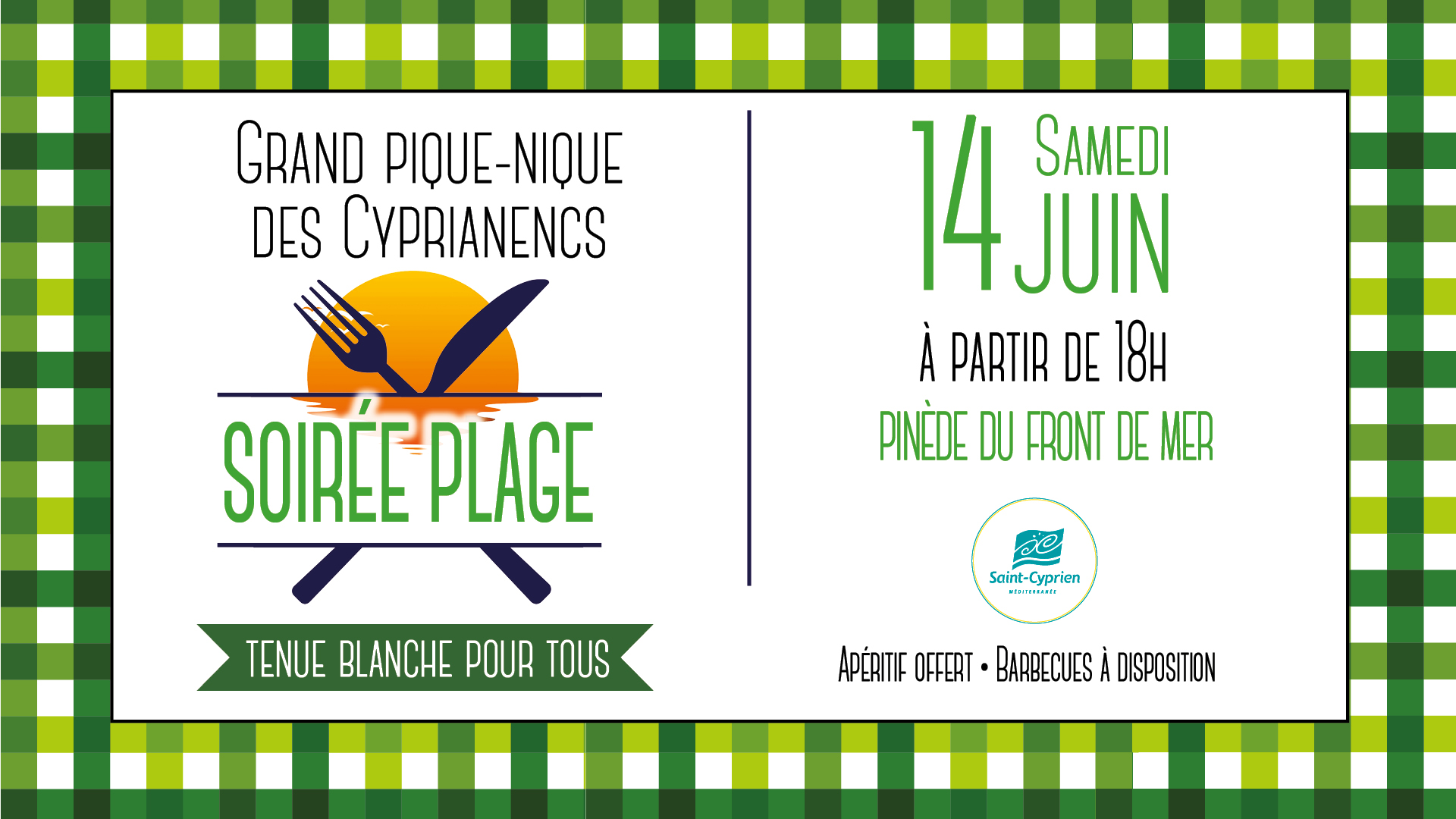 Soirée plage revient à la Pinède ! Samedi 14 juin à partir de 18h