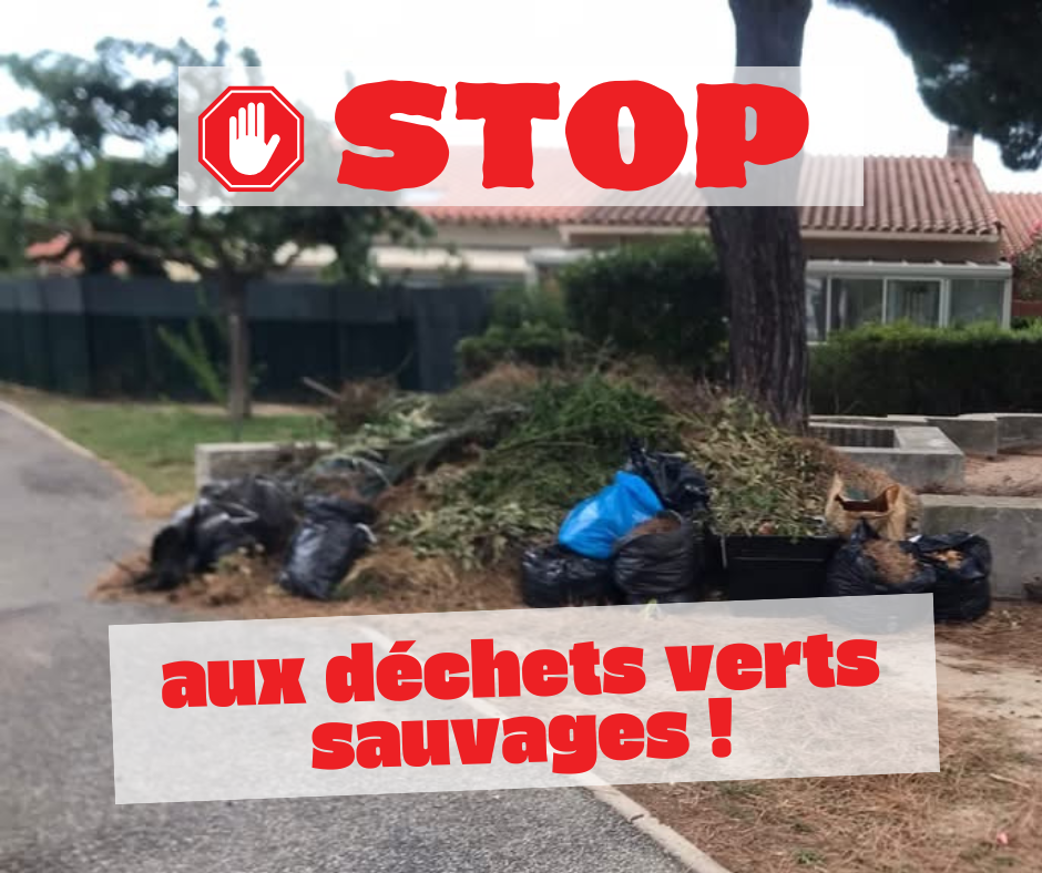 Rappel : Dépôts sauvages de déchets verts interdits !
