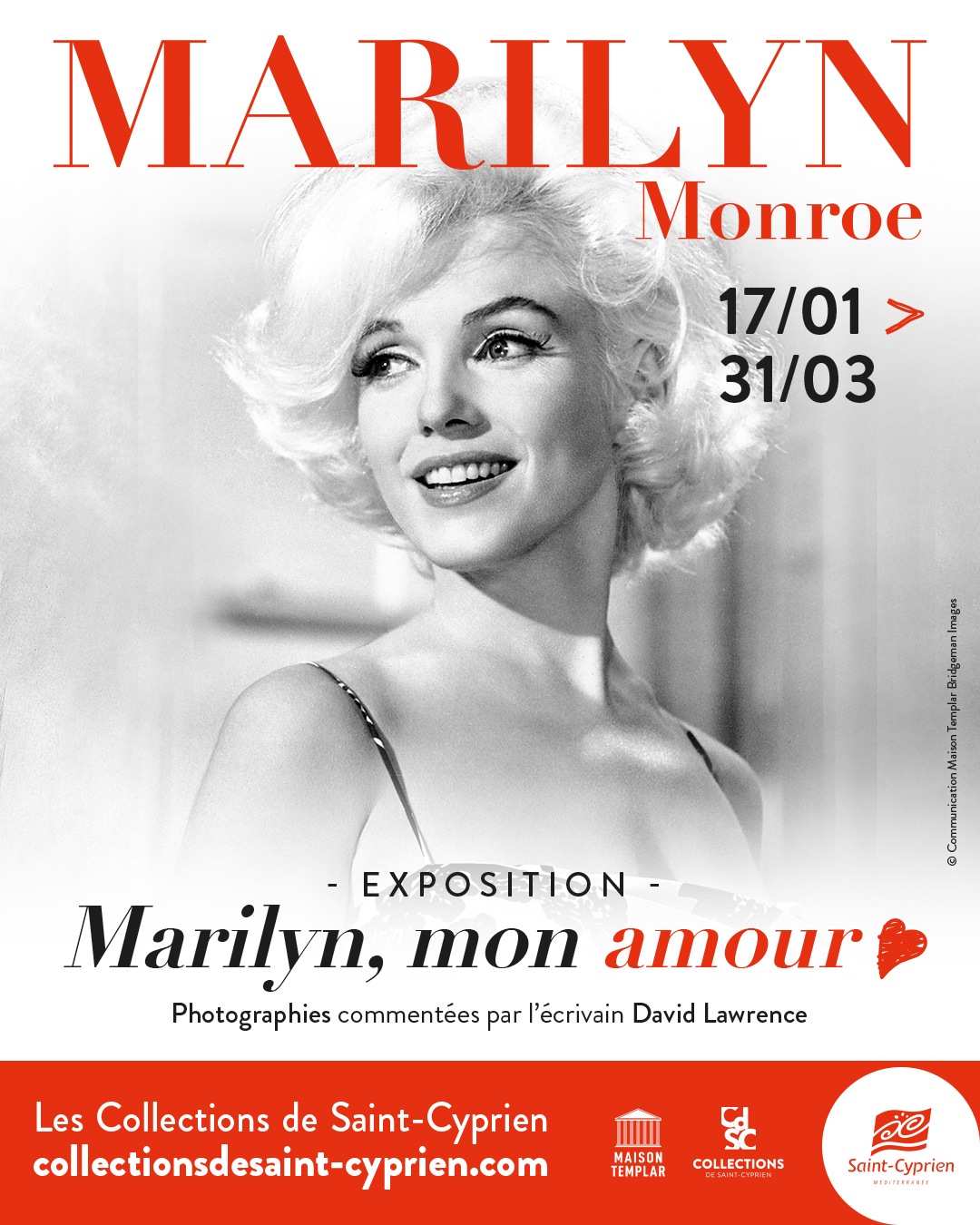Exposition « Marilyn, mon amour… » jusqu&rsquo;au 31 mars aux Collections de Saint-Cyprien
