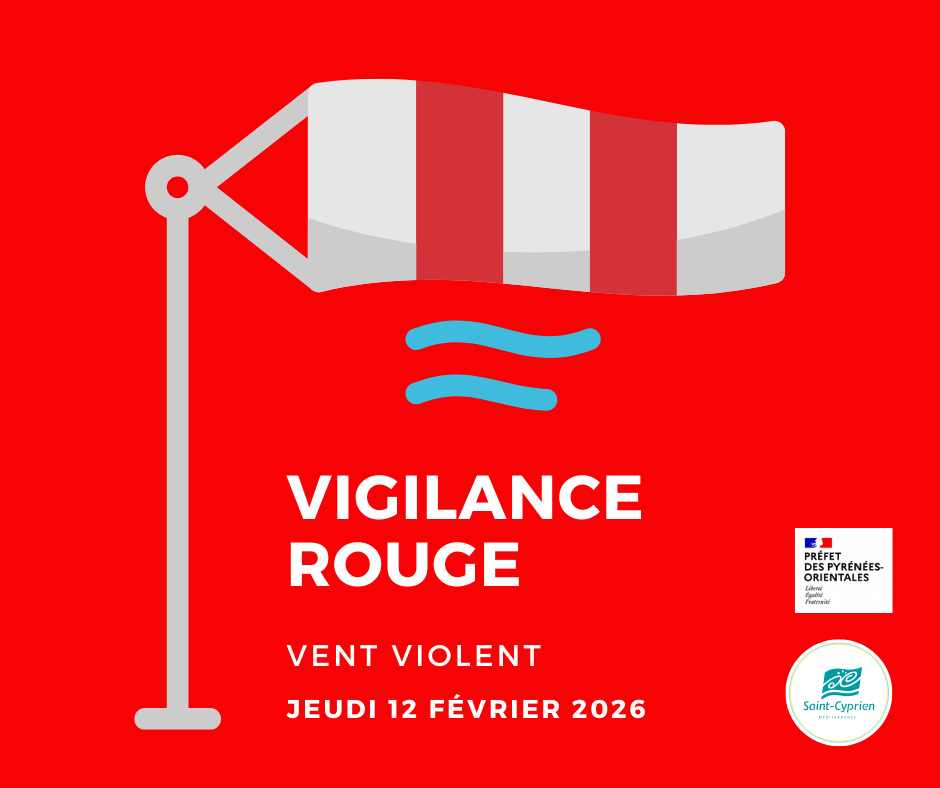 Vigilance rouge vents violents jeudi 12 février 2026