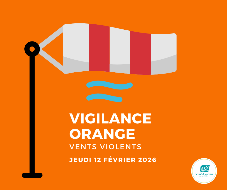 Vigilance orange vents violents jeudi 12 février 2026
