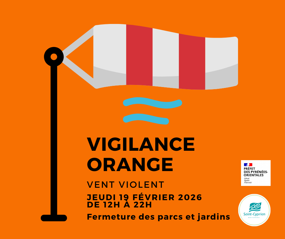 Vigilance orange vent violent jeudi 19 février 2026 : fermeture des parcs et jardins
